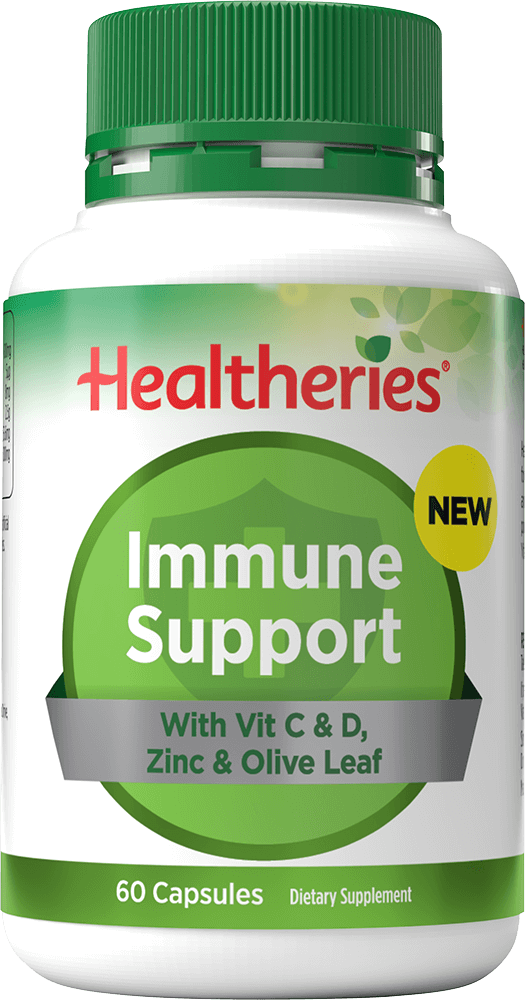 Immune Support With Vit C & D, Zinc & Olive Leaf